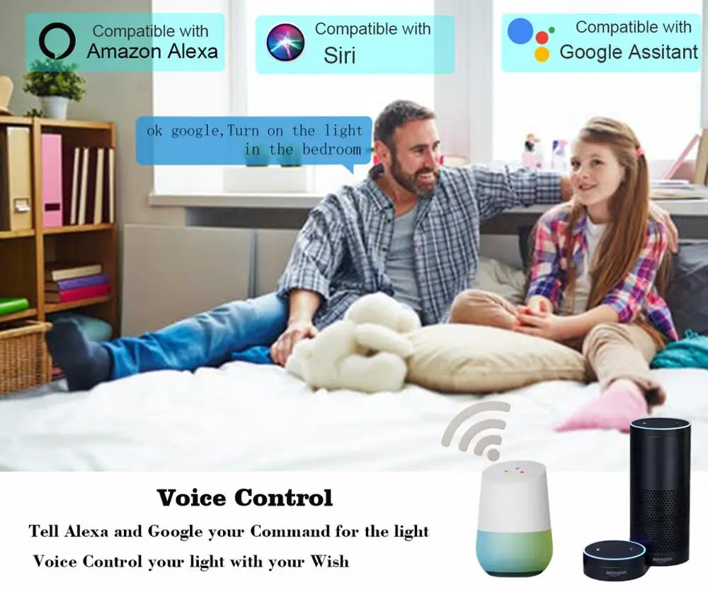 BOAZ EC E14 Led Smart Wifi Свеча лампа RGBCW Меняющие цвет лампы Tuya smartlife Голосовое управление
