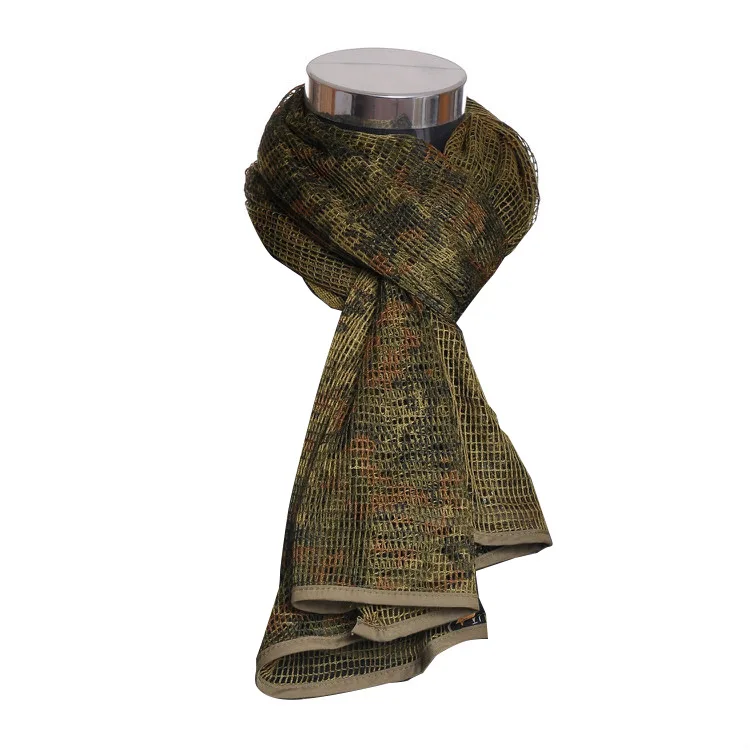 Военный Тактический шарф, армейский уличный Камуфляжный шарф для джунглей, снайперская вуаль, шарфы для страйкбола, охотничий шарф, сетчатая накидка, шаль
