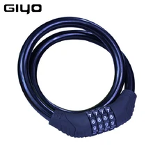 GIYO Hot Bicycle Lock Code Key Locks Bike Cycling Password Combination Security Steel Wire Locks Bicycle Accessories Multicolor