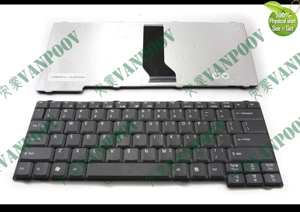 

New Laptop keyboard for Acer Aspire 1500 1620 TravelMate 240 250 2000 for Fujitsu Amilo Pro V2000 V2010 M7400 US - V-0208BIAS3
