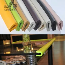 Новая 2 м Baby бампер безопасности Детские Уголок протектор Таблица Край Уголок мягкая планка с наклейками 3m типа u