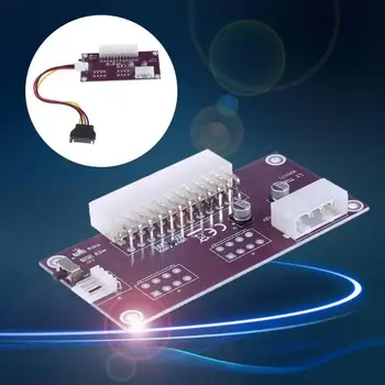 

24Pin ATX + 4Pin IDE Power Supply Sync Boot Starter Extender Board for PC