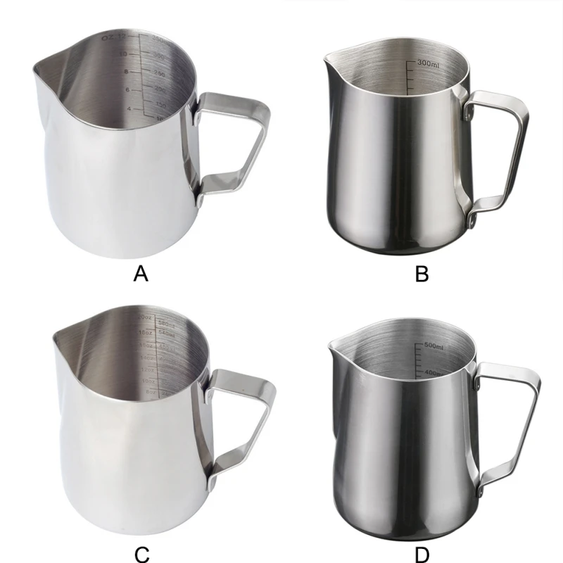 Kitchen Stainless Steel Milk Frothing Jug Espresso Coffee Pitcher Barista Craft Coffee Latte Milk Frothing Jug Supplies