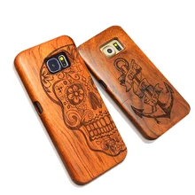 Nature wood case for iphone 7 6 6s плюс se 5 5S samsung galaxy s6 s7 край плюс 7 s5 s4 s3 примечание 5 4 3 ретро резьба деревянной крышкой