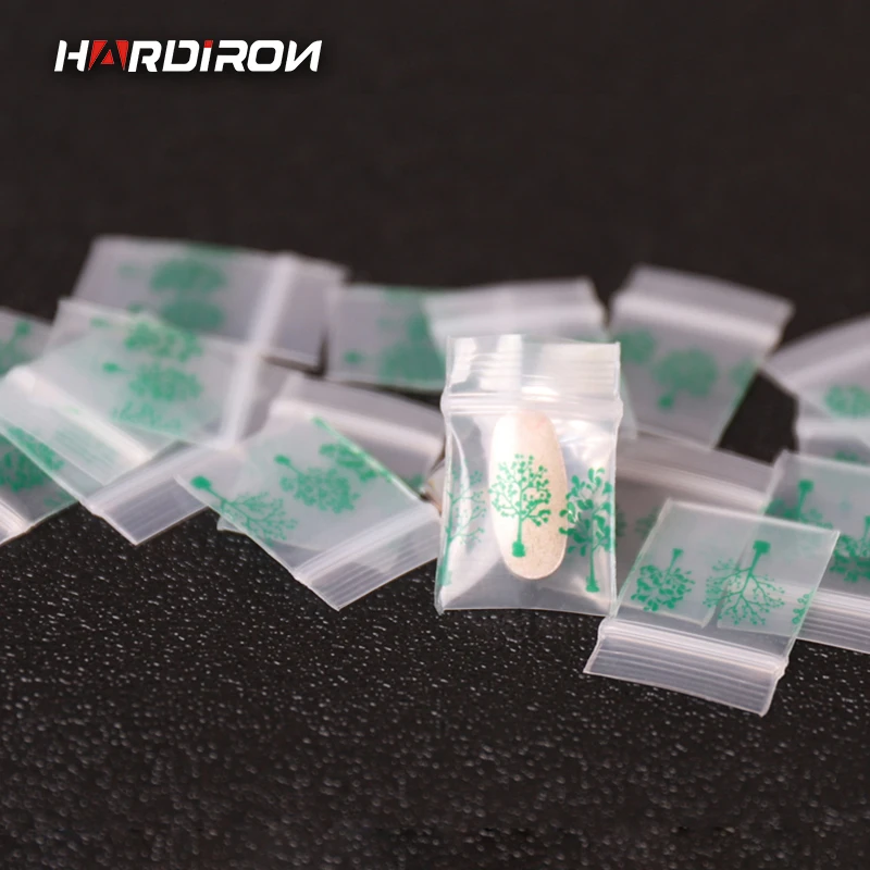 

HARDIRON 0.2mm Thickened Self-sealing Transparent Printed Green Tree Plastic Pocket Tea Red Date Wenyu Sealed Package Bag