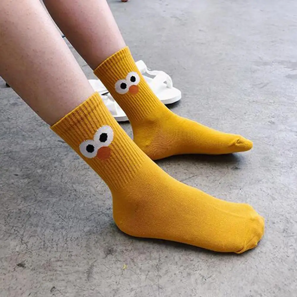 MISSKY/Лидер продаж; милые женские носки с объемными большими глазами и героями мультфильмов; сезон осень; Теплые повседневные длинные носки из хлопка