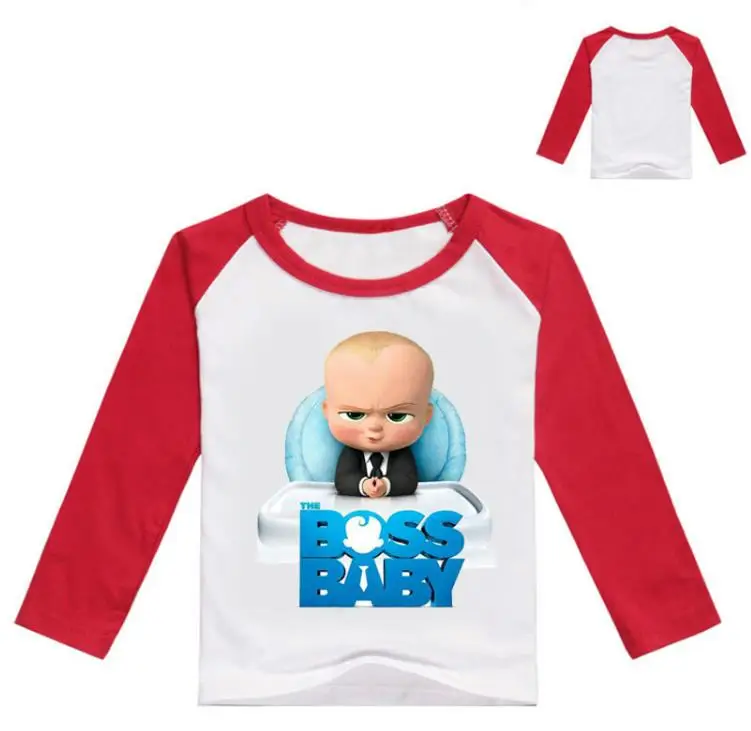 BOSS BABY/детская одежда Топ для девочек и мальчиков короткие футболки для подростков, повседневные рубашки для малышей, костюм детская одежда, футболка, топы - Цвет: style 12