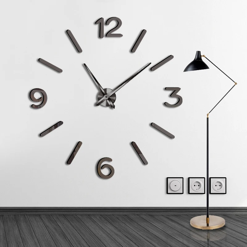 

New Clock Watch Wall Clocks Horloge 3D Wall Clock Modern Design Home Decoration Living Room Quartz Needle