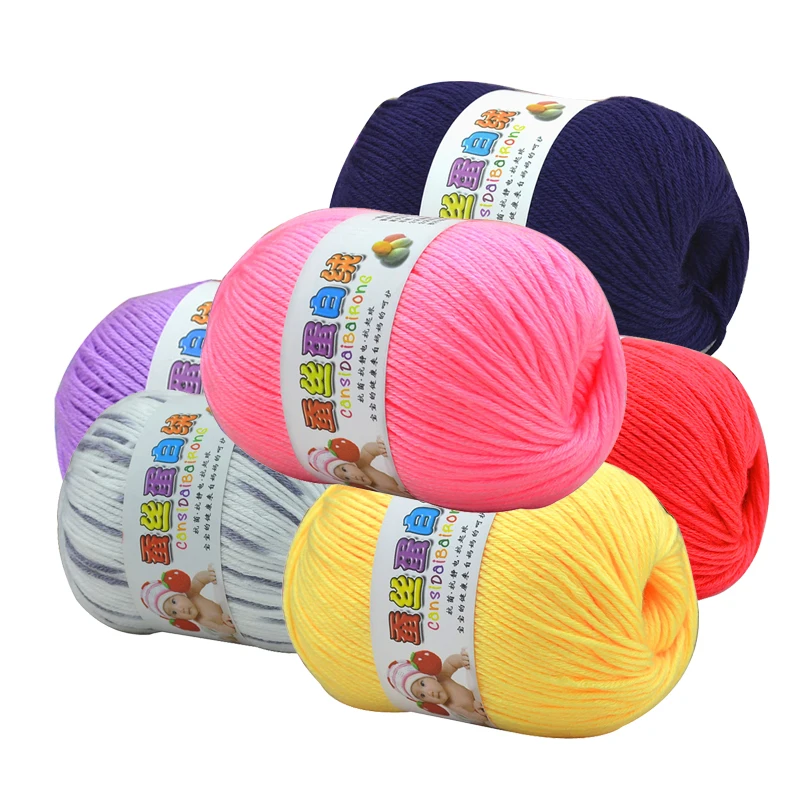 50g Baby Children Cashmere Silk Wool Hand Knitting Crochet Yarn Ball Woolcraft 