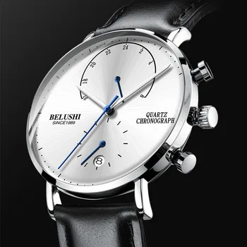 

2019 Chronograph Quartz Watch Top Brand Luxury Men Watches Fashion Man Wristwatches Stainless Steel Relogio Masculino Saatler