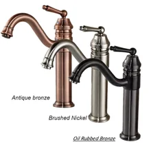 3 color One Handle Bathroom Mixer Taps Centerset Single Hole Hot and Cold Water Basin Faucet