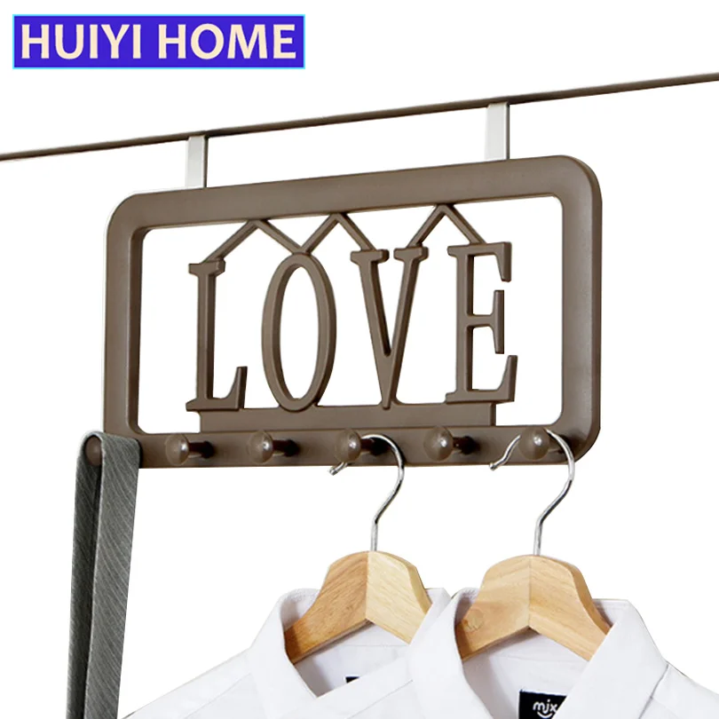 HUIYI HOME Door Back Storage Racks Love Shape Powerful Coat Rack EGP011