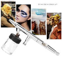 Двойного действия пистолет-распылитель набор комплект распылитель Аэрограф aerografo для художественная краска Авто Краска хобби воздушная Кисть для ногтей 0,5 мм 22cc