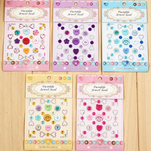 DIY crystal sticker Acrylic diamond stickers decorative accessories children's mobile phone6