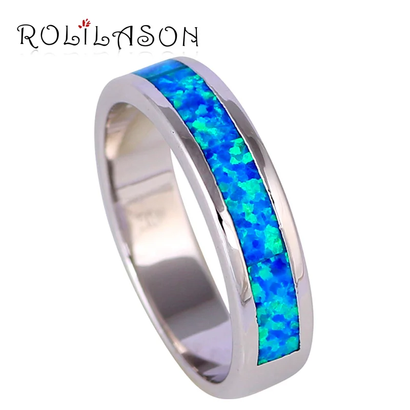 Prix pour Concise conception Au Détail Nouvelle arrivée Bleu Opale de feu Argent Anneaux bijoux de mode USA taille #6.75 #7.75 OR762 Prix pour Concise conception Au Détail Nouvelle arrivée Bleu Opale de feu Argent Anneaux bijoux de mode USA taille #6.75 #7.75 OR762