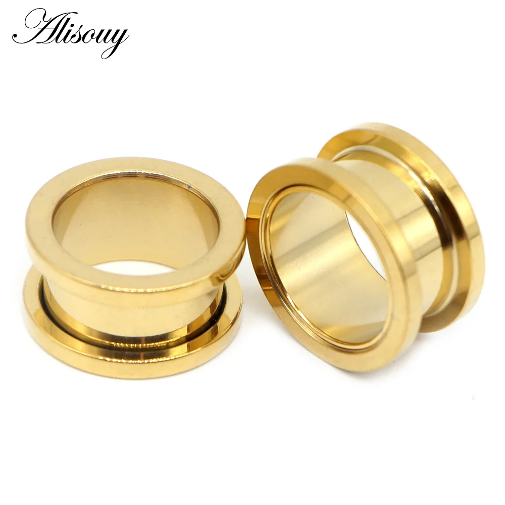 Vibrant Anodized Stainless Steel Ear Tunnel Expanders - Set of 2