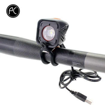 

PCycling Bicycle Light 800LM Highlight Led USB Front Light IPX6 Waterproof ABS+Aluminum Alloy Light 4 Modes Flashlight