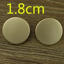 18 мм высококачественная металлическая кнопка плоское зеркало металлическая кнопка аксессуары для одежды