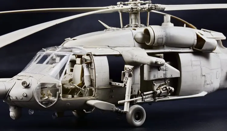 Kitty Hawk KH50005 1/35 США MH-60L "черный ястреб" [включая фигурки из смолы]-масштабная модель комплект