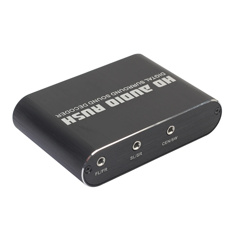  SPDIF 5.1 Audio Rush Digital Sound Decoder Convertitore AC3/DTS RCA Converter Gear Surround Rush Ot