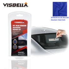 Special Price VISBELLA DIY Rear Window Defogger Repair Kit Repair the Mist Line of Auto Rear Window Glass Fix Broken Grid Lines with Cloth Special Price VISBELLA DIY Rear Window Defogger Repair Kit Repair the Mist Line of Auto Rear Window Glass Fix Broken Grid Lines with Cloth