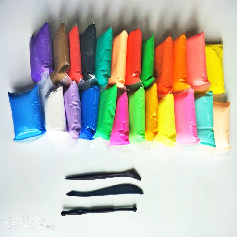 Лазуны слизи пушистый 36 цветов/набор Полимерная глина с инструментами светильник Пластилин Обучение Образование канцлерии игрушки для детей