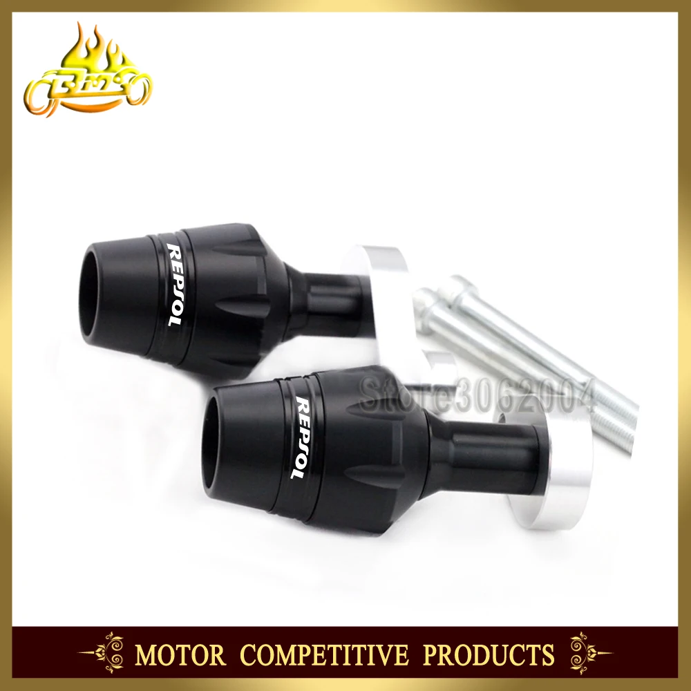 

Frame Slider Crash Protector Bobbins Falling Protection Motorcycle Accessories For HONDA CB 300F CB300F CB300 F 2015 LOGO REPSOL