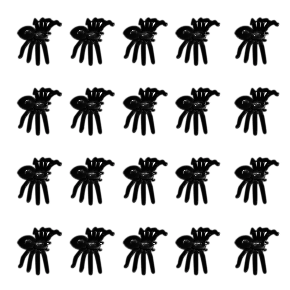 

20pcs luminous simulation small spider Halloween plastic toys spider DIY decorative accessories