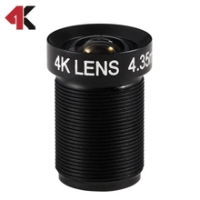 4 35MM Lens 1 2 3 Inch 10MP HFOV 72D Flat 4K Lens for Go pro