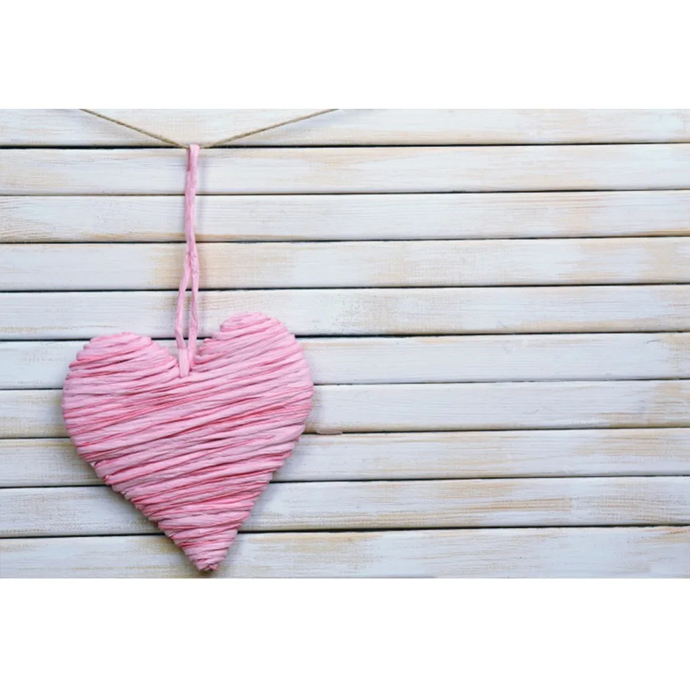 

Laeacco Photo Backgrounds Wooden Board Planks Knitted Love Heart Decor Baby Child Portrait Photography Backdrops Photo Studio