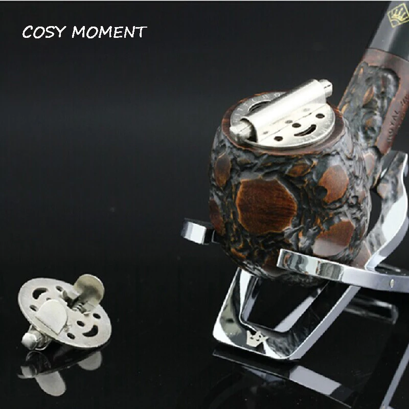 

COSY MOMENT 1PC Metal Tobacco Smoking Pipe Lid Adjustable Spring Loaded Smoking Pipe Cap Cover Tool YJ289