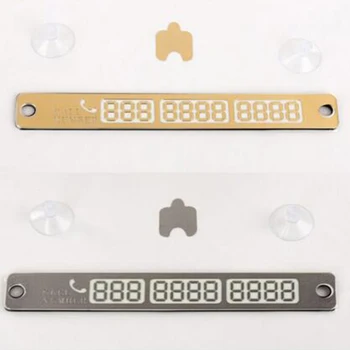 

Car Styling Phone Number Card 1pc Night Luminous Temporary Car Parking Card Telephone Number Card
