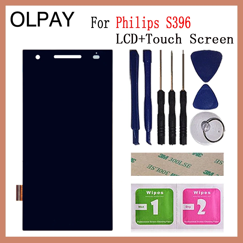 OLPAY 5.0 'جديد الأصلي ل فيليبس الهدية S396 الهاتف المحمول شاشة الكريستال السائل + مجموعة المحولات الرقمية لشاشة تعمل بلمس استبدال الزجاج OLPAY 5.0 'جديد الأصلي ل فيليبس الهدية S396 الهاتف المحمول شاشة الكريستال السائل + مجموعة المحولات الرقمية لشاشة تعمل بلمس استبدال الزجاج