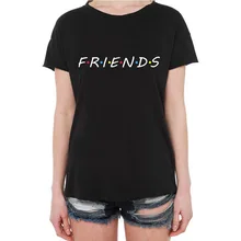 Белая футболка с принтом друзей, летняя женская футболка с коротким рукавом для отдыха, повседневная женская футболка, женские топы, блузы размера плюс, одежда