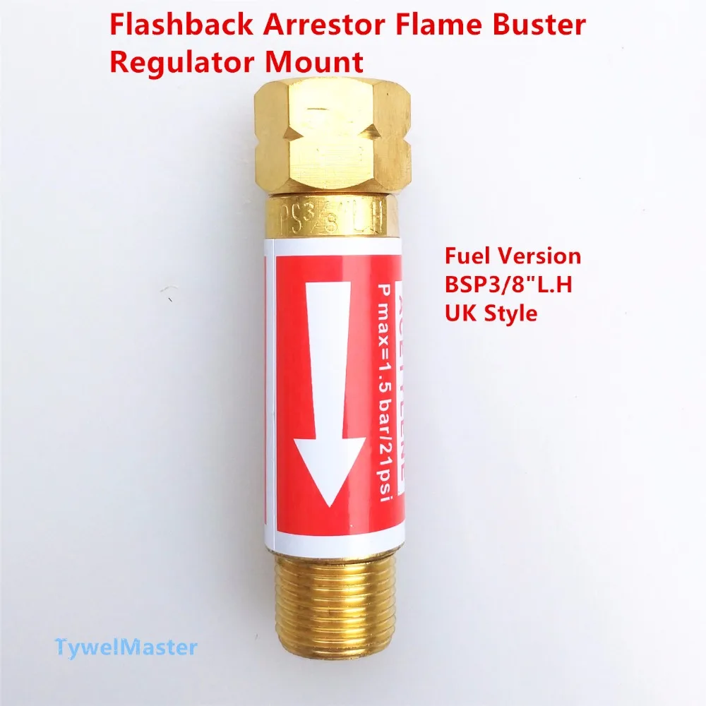 Professional Flashback Arrestor 1pcs UK Style Regulator Mount BSP3/8"L