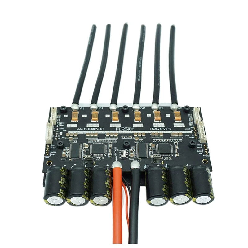 V6.6 Dual Fsesc6.6 на основе Vesc6 W/алюминиевый радиатор 200A Esc для электрического