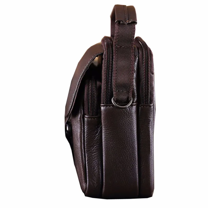 Koop 2019 Mannen Lederen Messenger Schoudertas Cross Body Bag Fanny Taille Zakken Leisure Tote Pursecigarette Case Mobiele Telefoon Zak