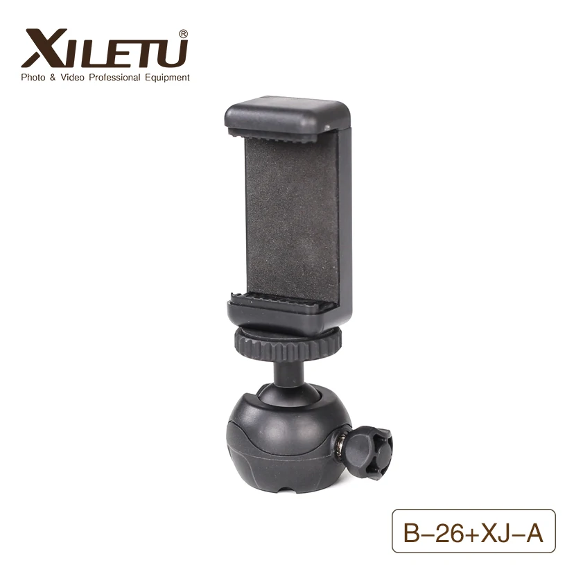 XILETU B26 + XJ A шаровая Головка с держателем телефона Легкий Мини подставка может