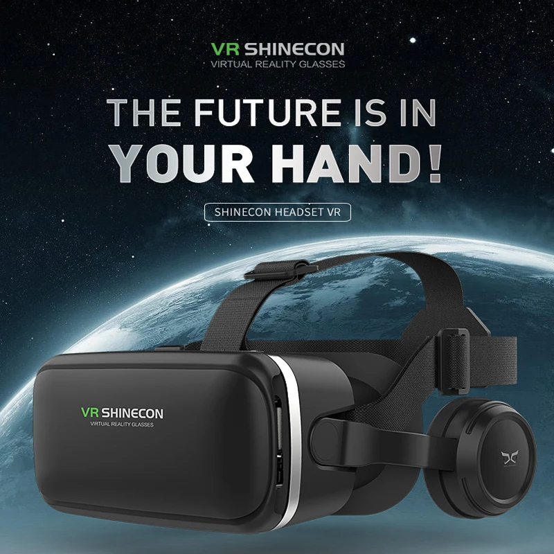 Контроллер виртуальной реальности 3D очки VR Shinecon шлем видео стерео гарнитура для