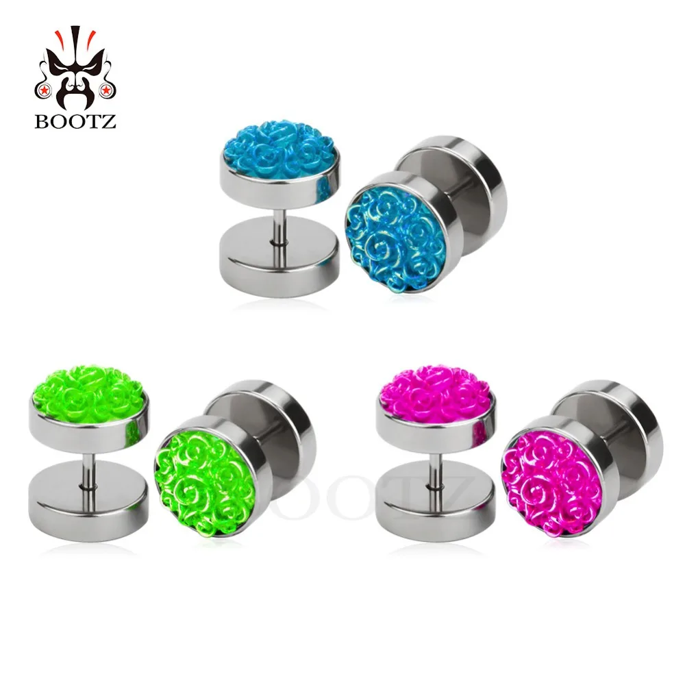 KUBOOZ Piercing stainless steel tunnels fake plugs ear piercing body