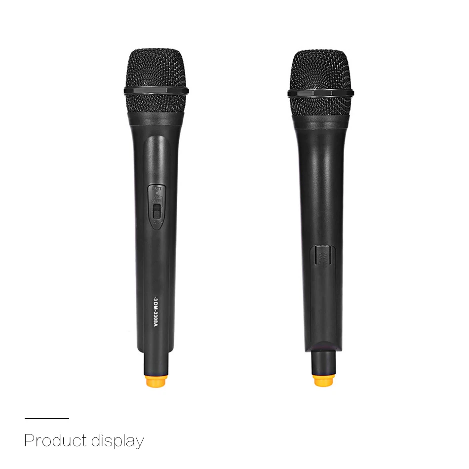 KEXU Профессиональный VHF беспроводной ручной микрофон двухканальный передатчик микрофон набор для студии караоке радио микрофон