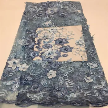 

Cassiel Nice Sequin lace fabric high quality tulle beautiful squins embroidery lace fabric for dresses Lovely african lace