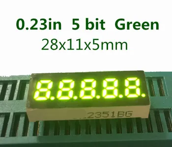 

0.23 inch 5 Bit Green Digital Tube LED Display 7 Segment Common anode 0.23" 0.23in digital display