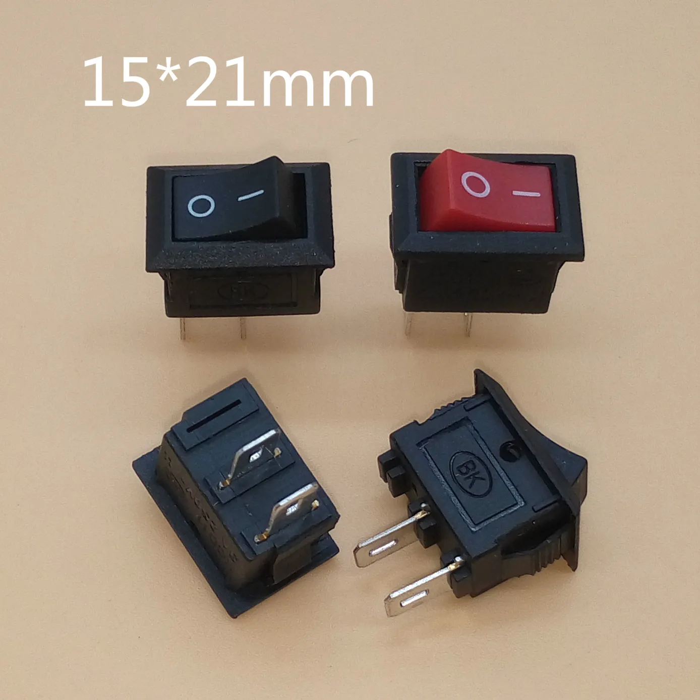 Iycorish 2 x AC 6A//250V 10A//125V 3 Pines DPST Interruptor basculante de barco redondo de 3 posiciones Encendido//Apagado//Encendido