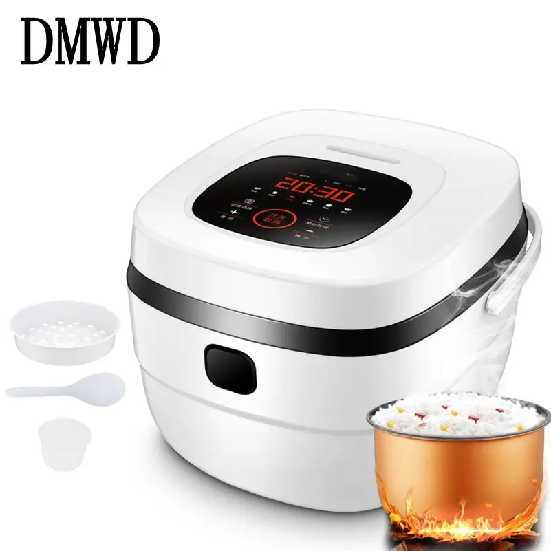 

DMWD Electric Rice Cooker Timing Reservation 5L Food Heating Pressure Cooking Steamer Soup Cake Yogurt Maker Stewing Machine EU