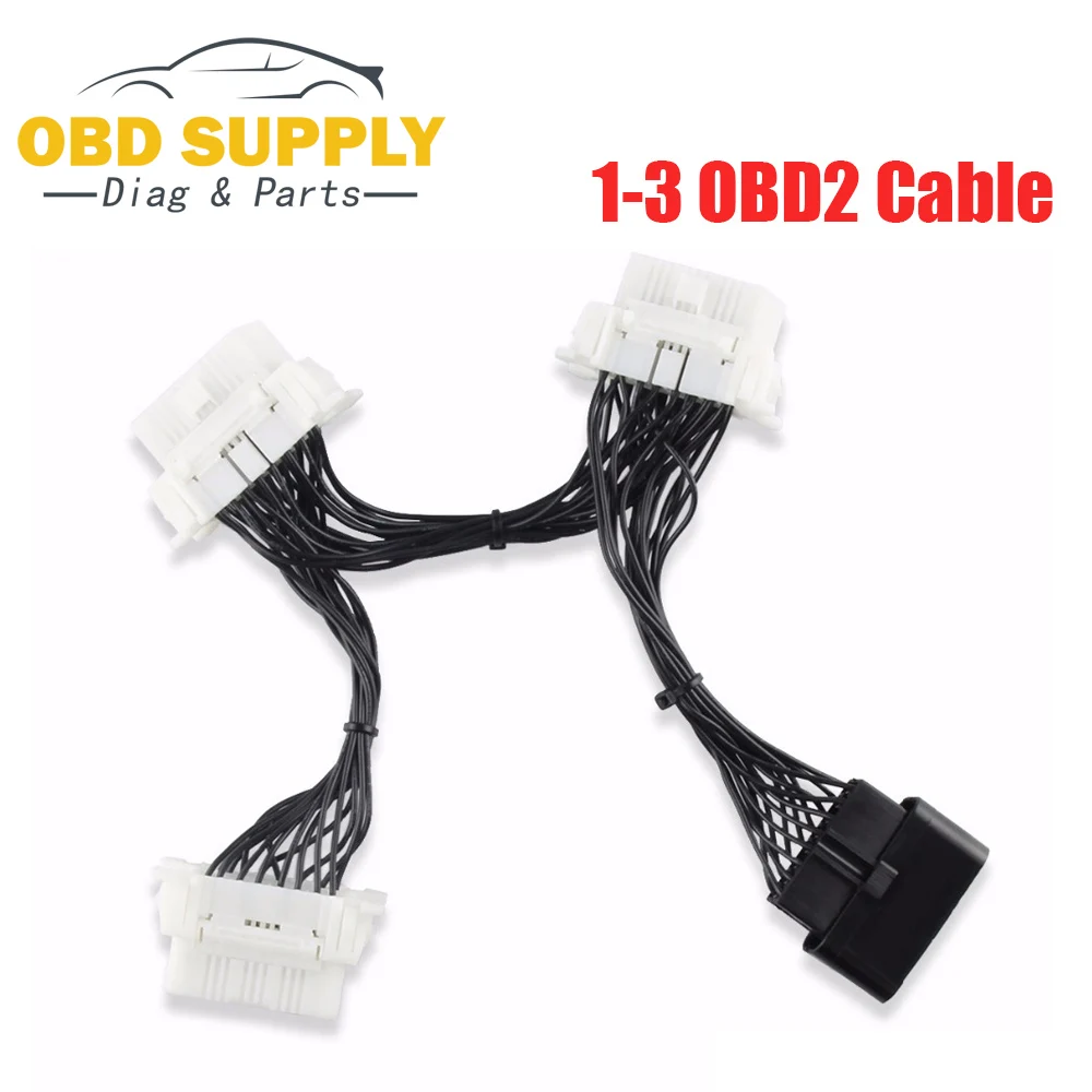Wholesale OBDII 16Pin OBD2 16 Pin Auto Cable For ELM327 1-3 Male To Female Extension Adaptor Diagnostic Scanner Connector | Автомобили и