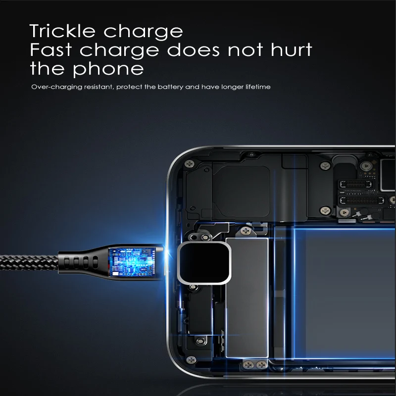MCDODO 2.4A سريع المصغّر usb بيانات شاحن كابل سلك Microusb كابل شحن سامسونج هواوي Xiaomi Andriod الهاتف المحمول كابلات الحبل