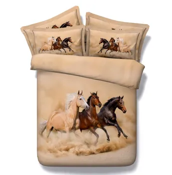 

3D Horse comforter sets bedding bedspreads bed linen quilt duvet cover sheet super king size queen twin full double single doona