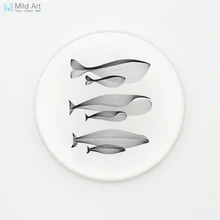 Черный и белый Minimlist Abstrct Кит Рыба Nordic стиль керамика подставки подарок творческий дом чашки кухня дополнительный коврик напитки