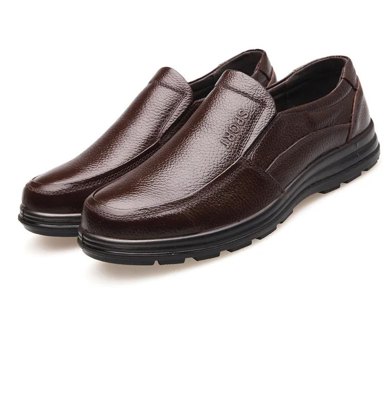 Мужская повседневная обувь из натуральной кожи, модные комфортные дышащие мужские ручной работы, удобная повседневная обувь